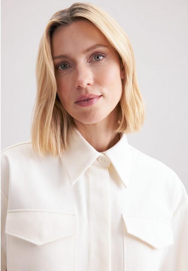 Seidensticker Overhemdblouse Zwarte roos 1 1 kraag uni - Foto 2