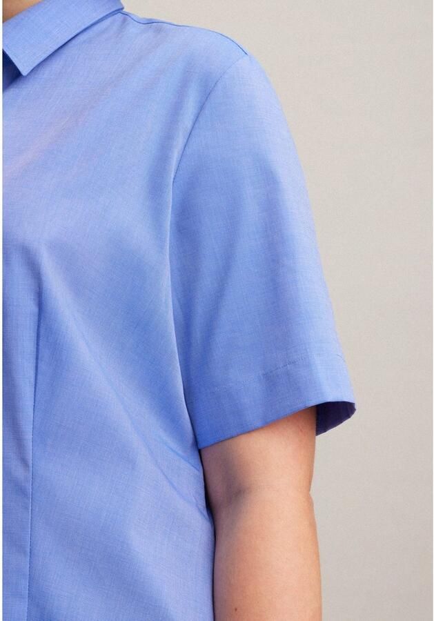 Seidensticker Overhemdblouse Zwarte roos 1 2 kraag uni - Foto 4