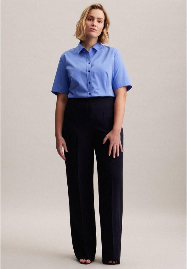 Seidensticker Overhemdblouse Zwarte roos 1 2 kraag uni - Foto 7