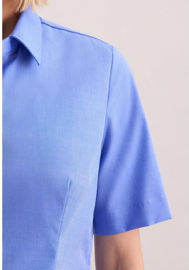 Seidensticker Overhemdblouse Zwarte roos 1 2 kraag uni - Foto 3