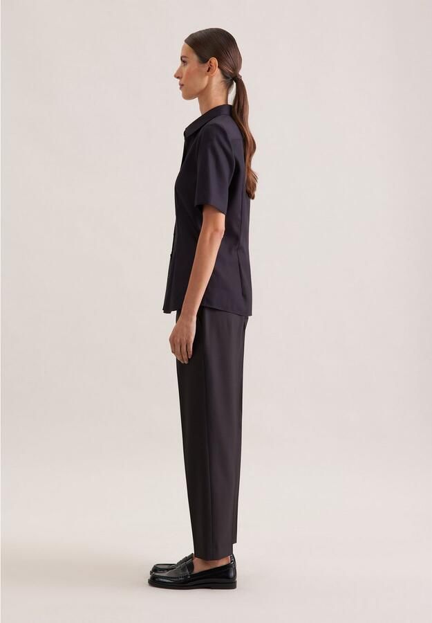 Seidensticker Overhemdblouse Zwarte roos 1 2 kraag uni - Foto 10