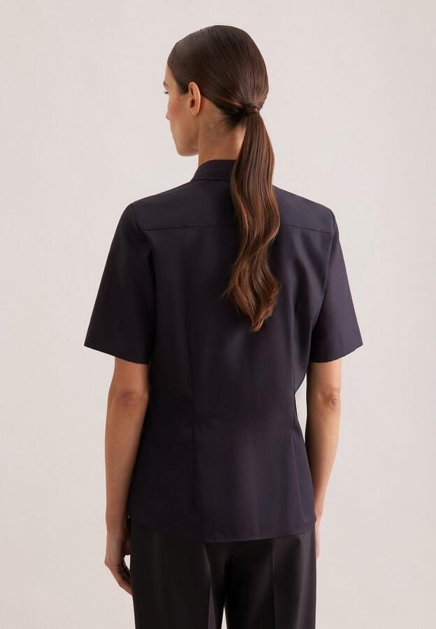 Seidensticker Overhemdblouse Zwarte roos 1 2 kraag uni - Foto 13