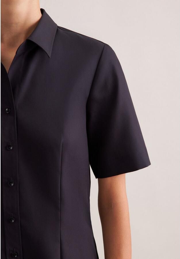 Seidensticker Overhemdblouse Zwarte roos 1 2 kraag uni - Foto 9