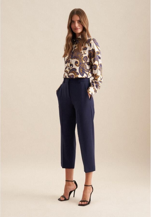 Seidensticker Overhemdblouse Zwarte roos Lange mouwen kraag paisley - Foto 6