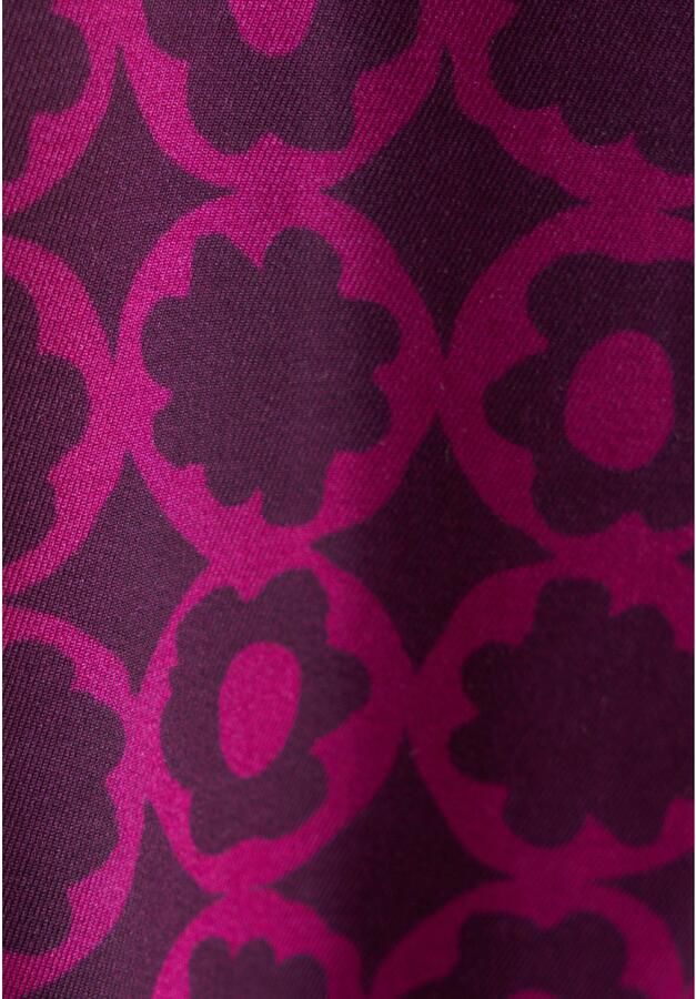 Seidensticker Overhemdblouse Zwarte roos Lange mouwen kraag print - Foto 4