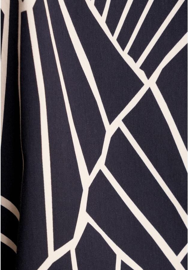 Seidensticker Overhemdblouse Zwarte roos Lange mouwen kraag print - Foto 5