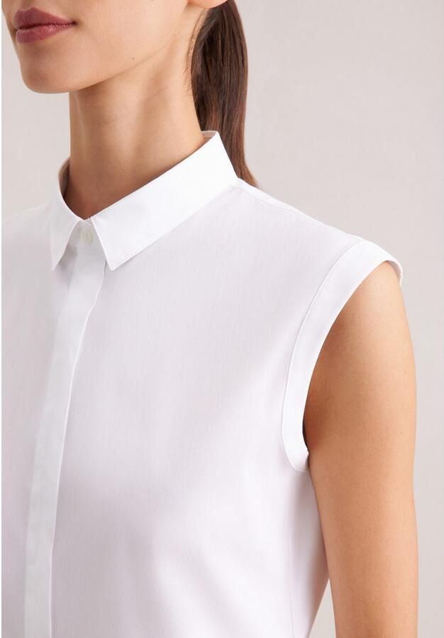 Seidensticker Overhemdblouse Zwarte roos Zonder mouwen kraag uni - Foto 4