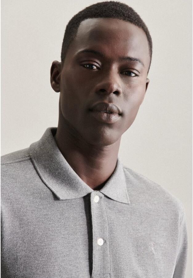 Seidensticker Polo-Shirt Slim Grijs Heren - Foto 2