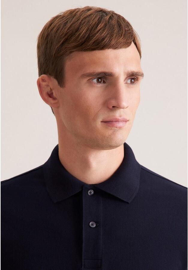 Seidensticker regular fit polo donkerblauw - Foto 2