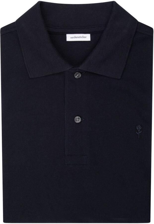 Seidensticker regular fit polo donkerblauw - Foto 6