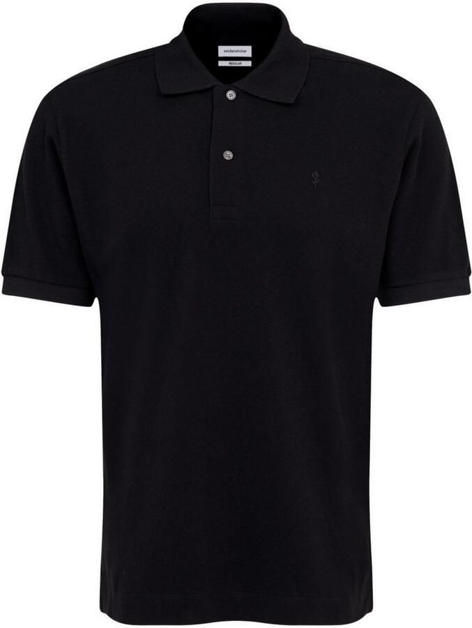 Seidensticker regular fit polo donkerblauw