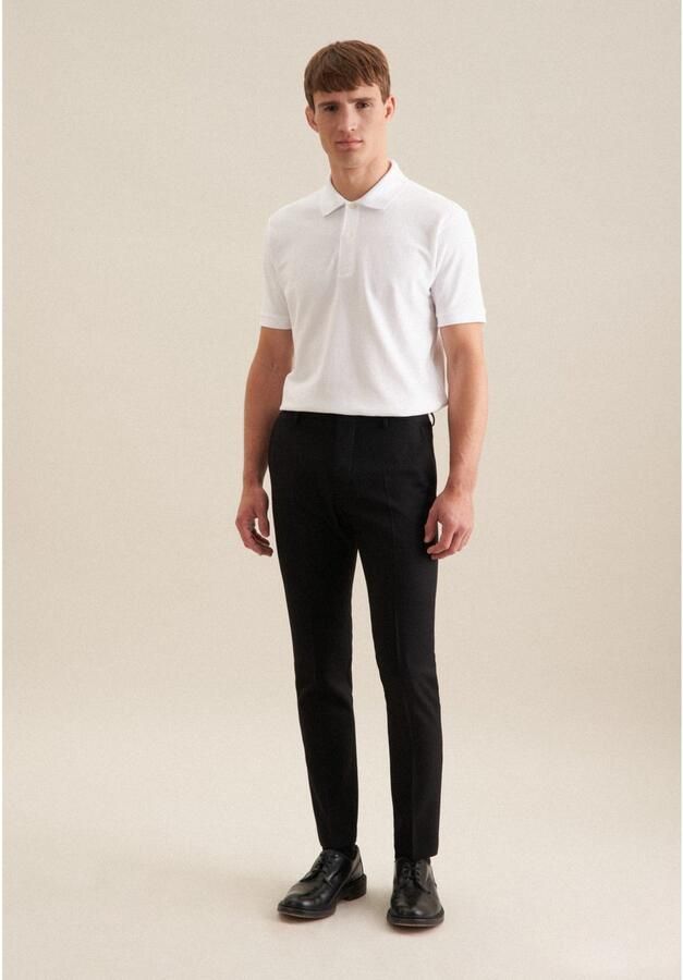 Seidensticker regular fit polo wit - Foto 4