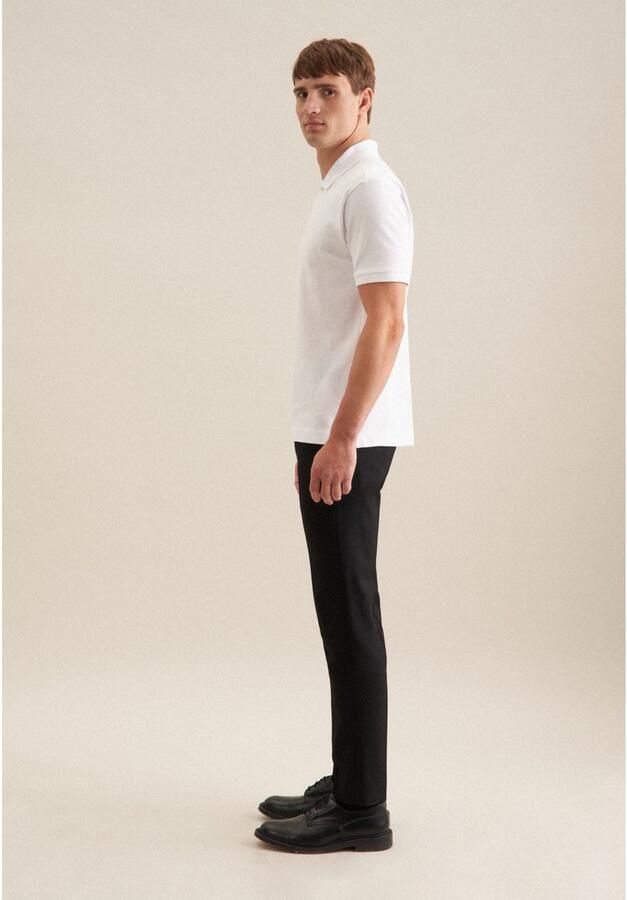 Seidensticker regular fit polo wit - Foto 5