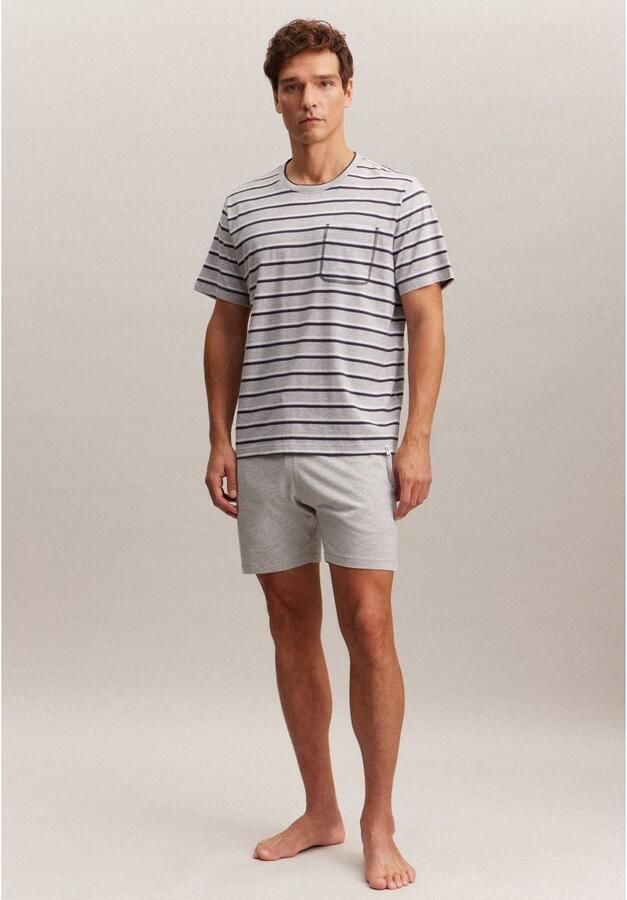 Seidensticker Pyjama Zwarte roos Pyjama bovenstuk met strepen - Foto 4