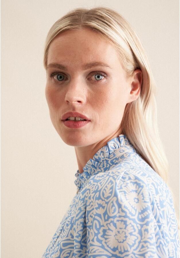 Seidensticker Shirtblouse Zwarte roos 1 2 ronde hals bloe - Foto 4