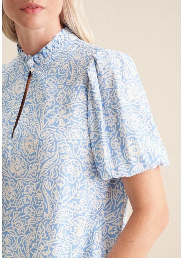 Seidensticker Shirtblouse Zwarte roos 1 2 ronde hals bloe - Foto 2