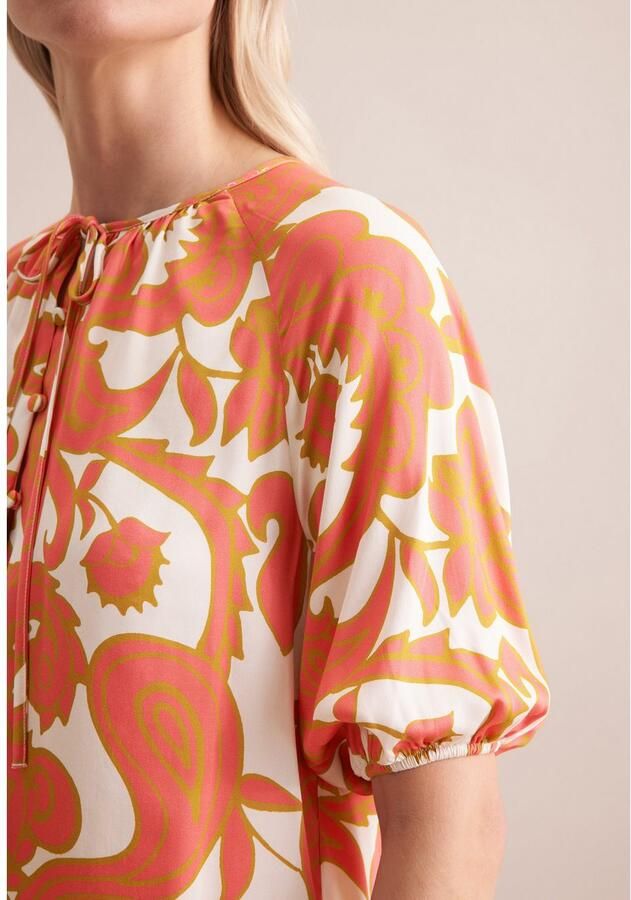 Seidensticker Shirtblouse Zwarte roos 1 2 ronde hals paisley - Foto 2