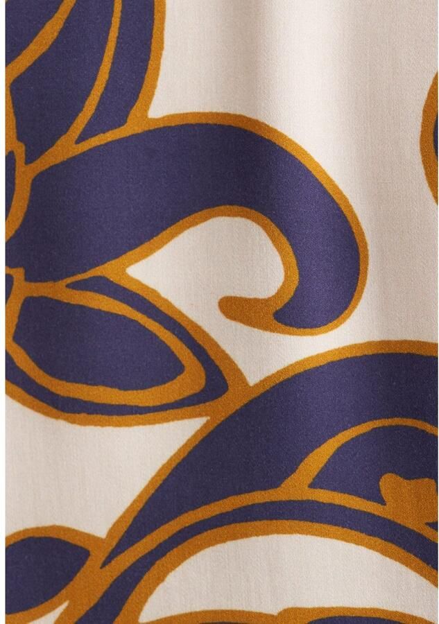 Seidensticker Shirtblouse Zwarte roos 3 4-mouw v-hals paisley - Foto 4