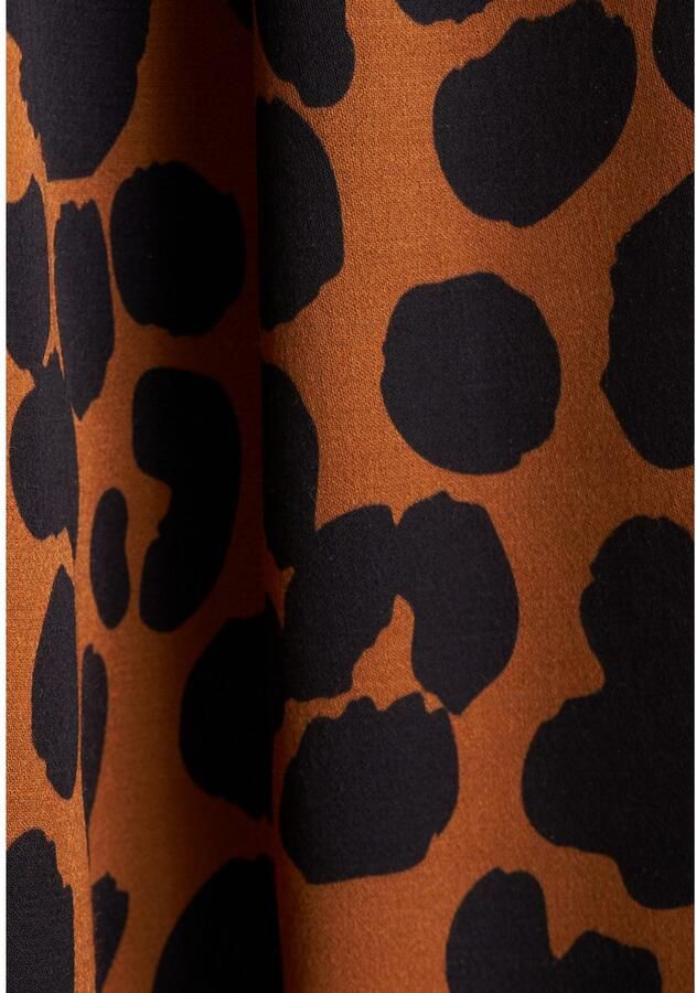 Seidensticker Shirtblouse Zwarte roos Lange mouwen V-hals print - Foto 2