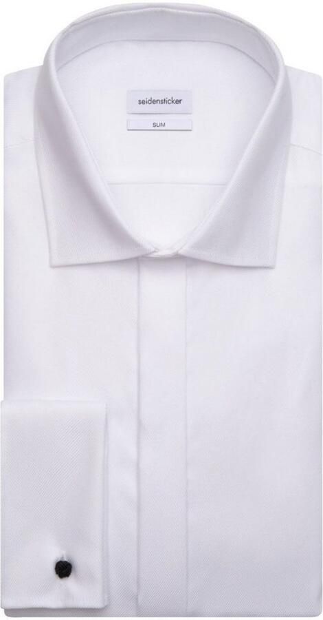 Seidensticker Smokingoverhemd Shaped lange mouwen kentkraag uni - Foto 8