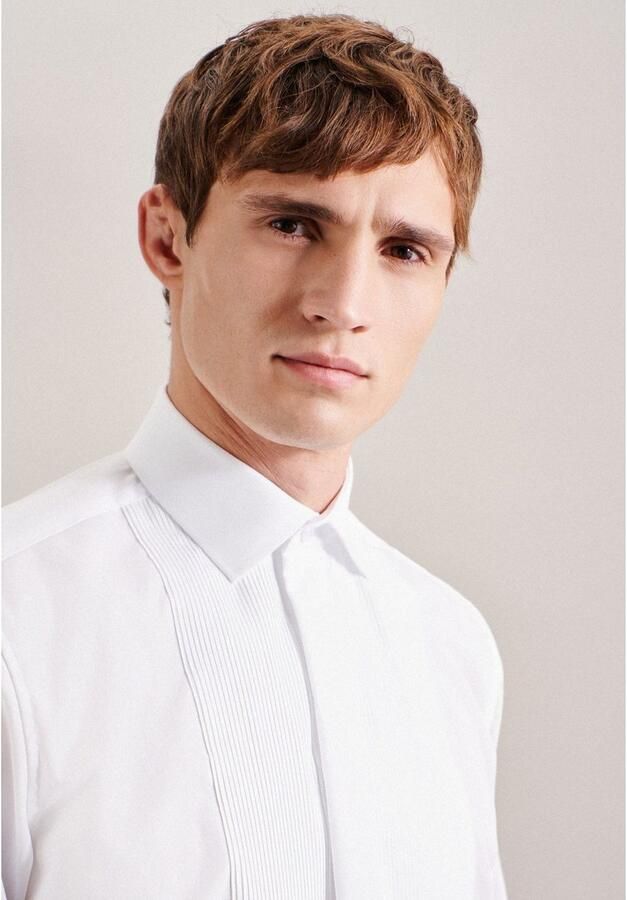 Seidensticker regular fit strijkvrij overhemd wit - Foto 2