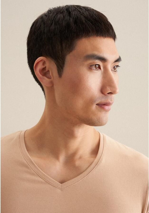 Seidensticker slim T-shirt lichtbruin - Foto 9