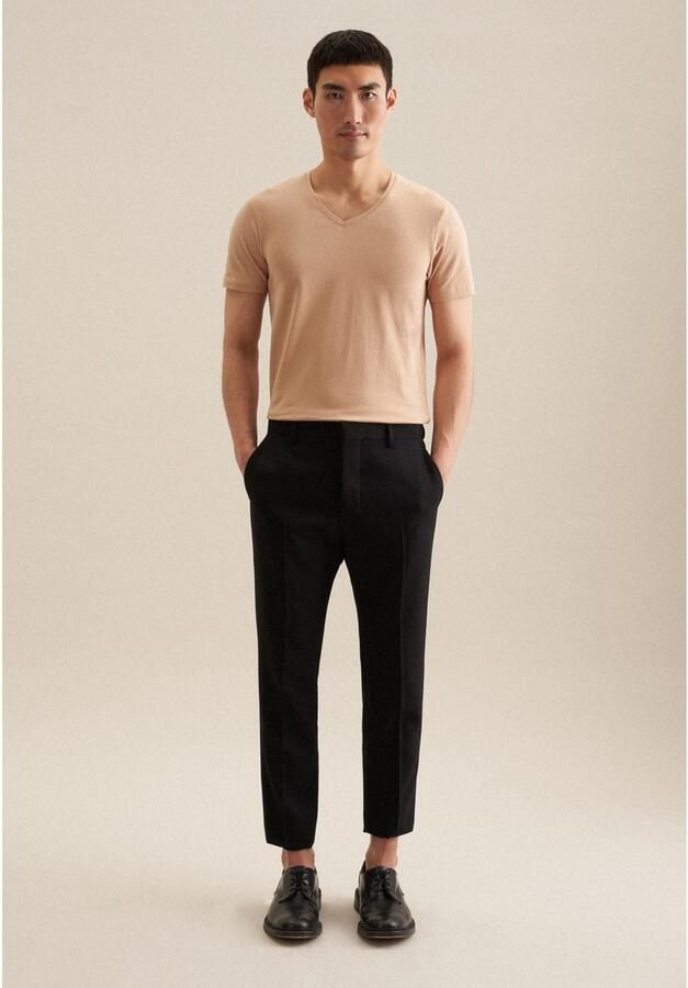 Seidensticker slim T-shirt lichtbruin - Foto 5