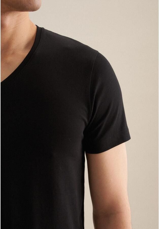 Seidensticker T-shirt 1 2 v-neck uni - Foto 4