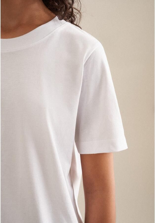 Seidensticker T-shirt THE TSHIRT Korte mouwen ronde hals uni - Foto 3