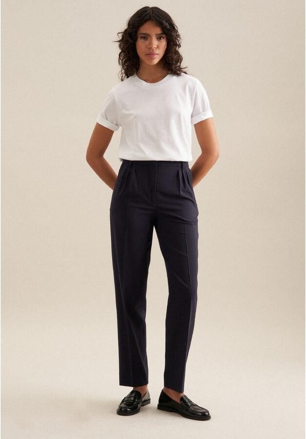 Seidensticker T-shirt THE TSHIRT Korte mouwen ronde hals uni - Foto 4