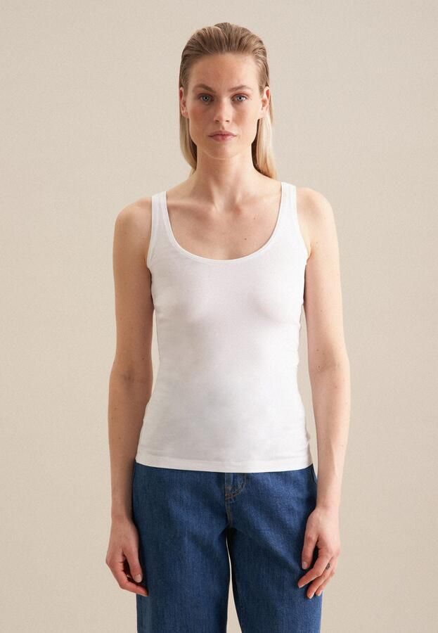 Seidensticker Top Zonder mouwen ronde hals uni - Foto 8