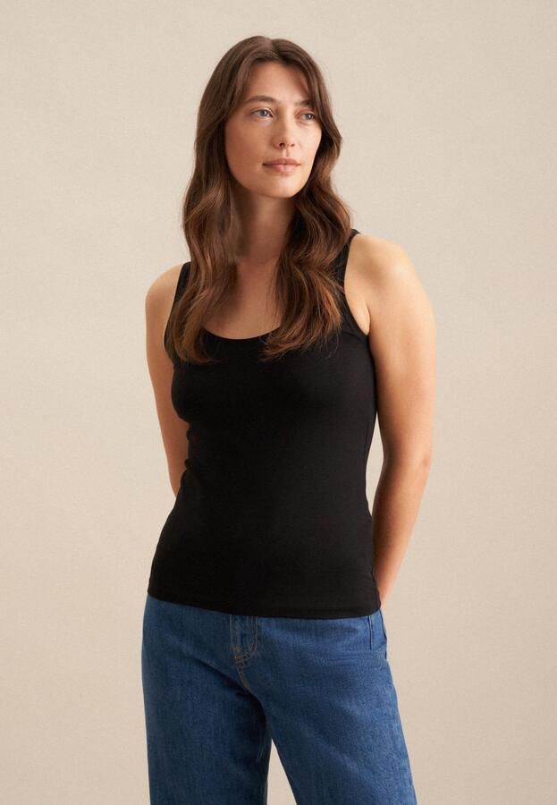 Seidensticker Top Zonder mouwen ronde hals uni - Foto 8