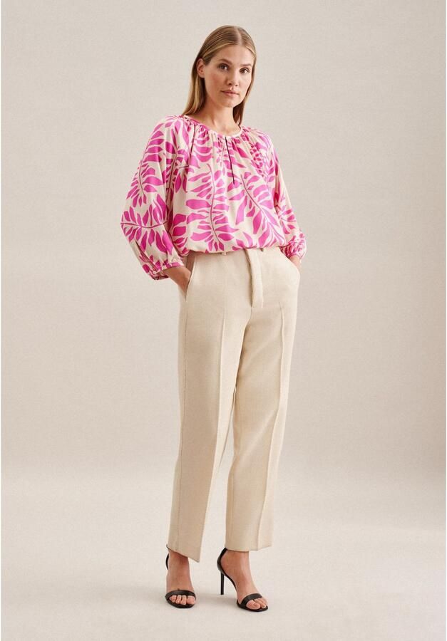 Seidensticker Blouse van viscose met all-over motief - Foto 4