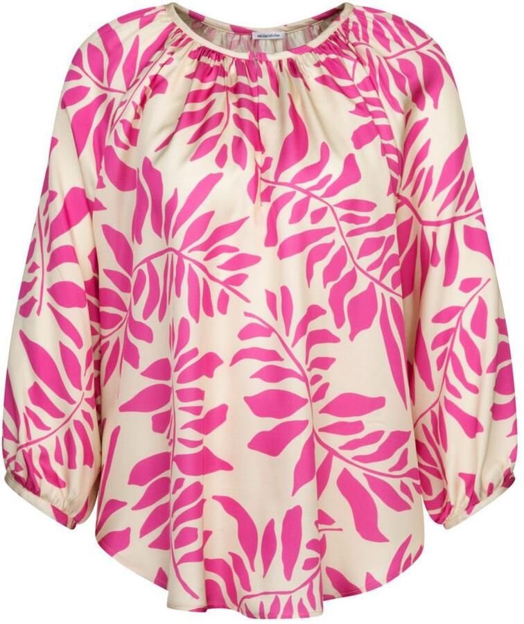 Seidensticker Blouse van viscose met all-over motief