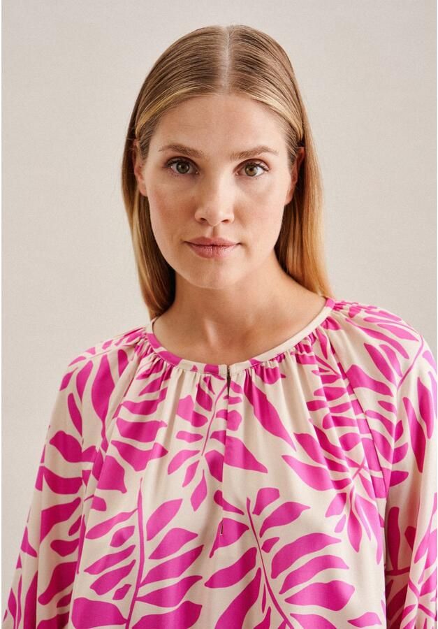 Seidensticker Blouse van viscose met all-over motief - Foto 6