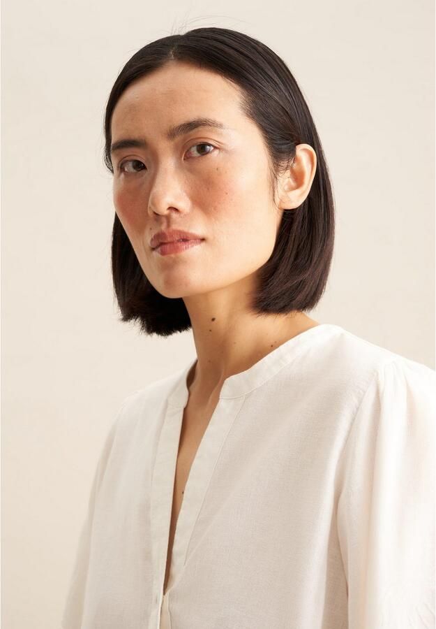 Seidensticker Regular fit blouse met broderie anglaise - Foto 4