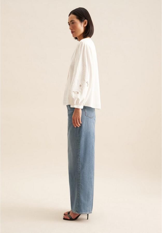 Seidensticker Regular fit blouse met broderie anglaise - Foto 7
