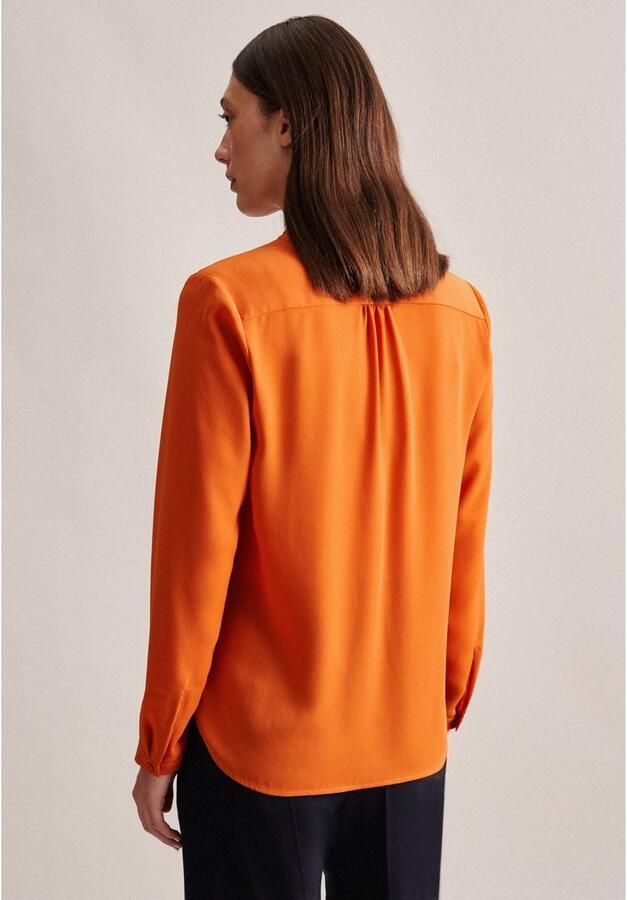 Seidensticker Wikkelblouse Zwarte roos 1 1 v-neck uni - Foto 2