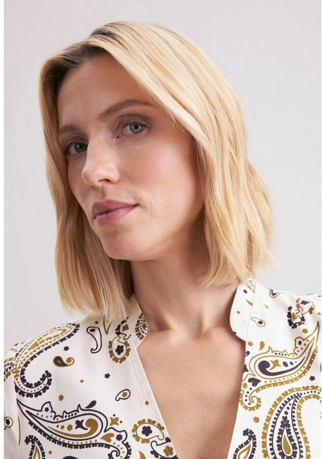 Seidensticker Zomerjurk V-hals Paisley