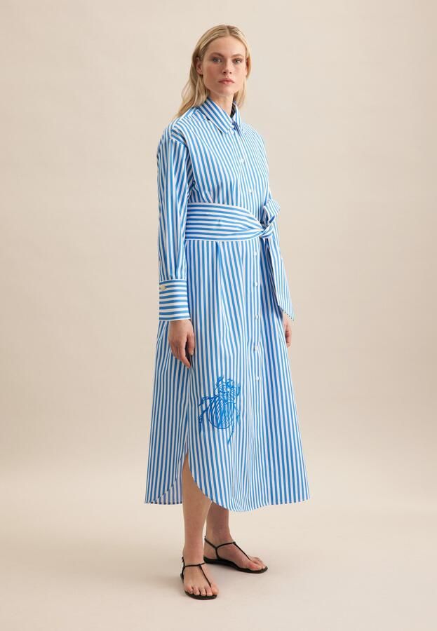 Seidensticker Zomerjurk Zwarte roos 1 1 kraag met strepen - Foto 8