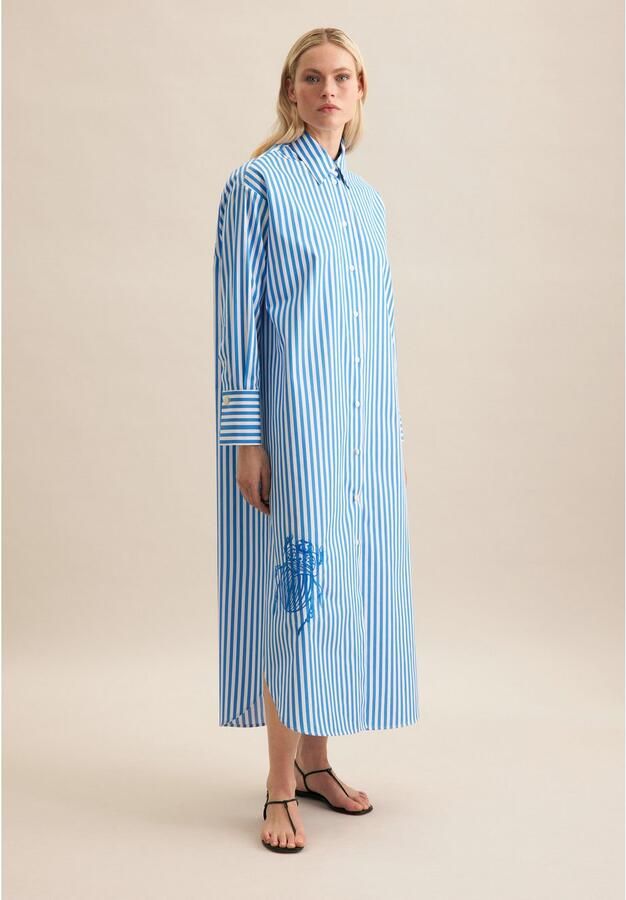 Seidensticker Zomerjurk Zwarte roos 1 1 kraag met strepen - Foto 5