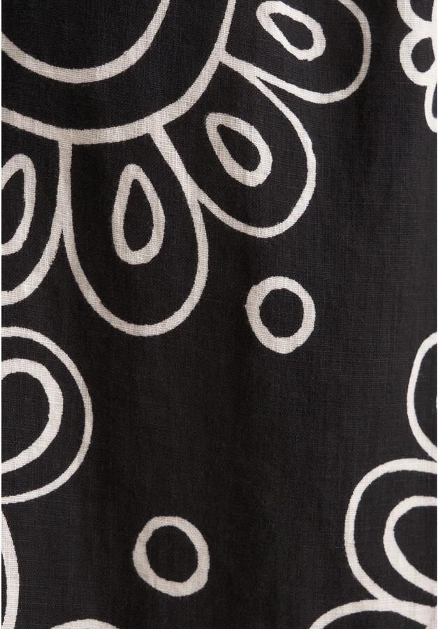 Seidensticker Zomerjurk Zwarte roos 1 1 ronde hals paisley - Foto 4