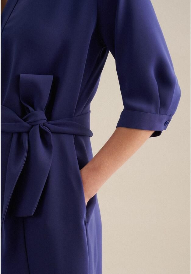 Seidensticker Zomerjurk Zwarte roos 3 4-mouwen kraag uni - Foto 2