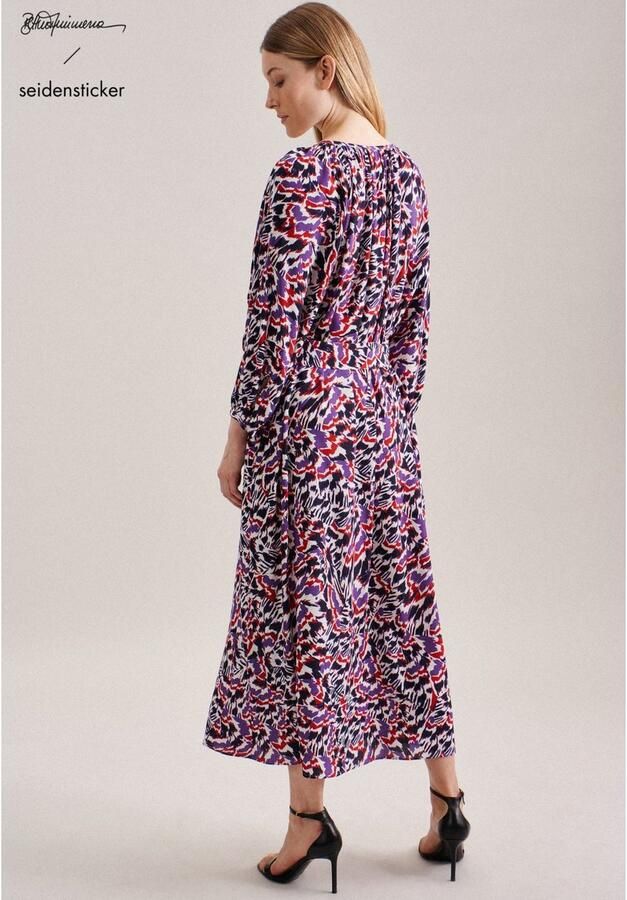 Seidensticker Zomerjurk Zwarte roos 3 4-mouwen ronde hals print - Foto 2