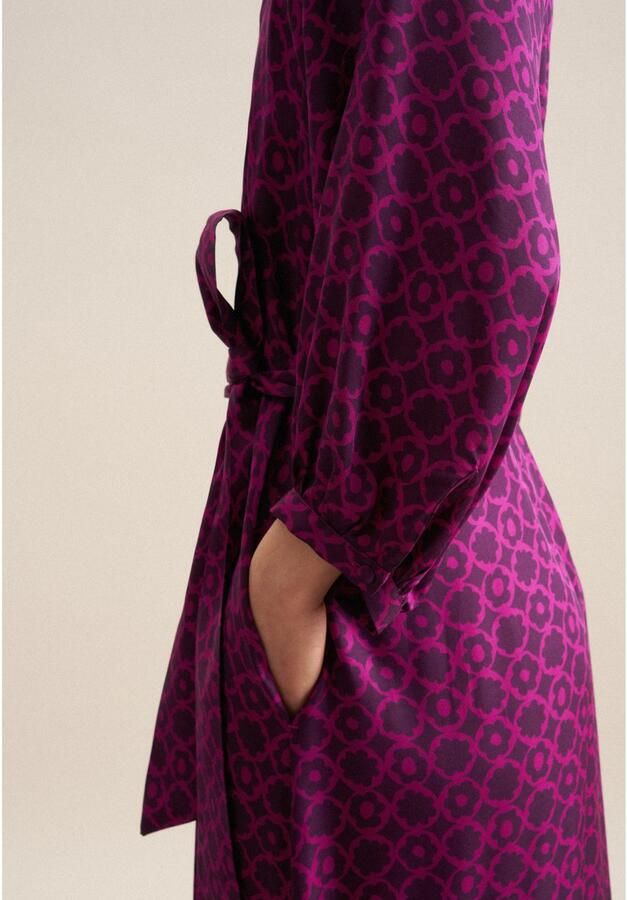 Seidensticker Zomerjurk Zwarte roos 3 4-mouwen ronde hals print - Foto 4