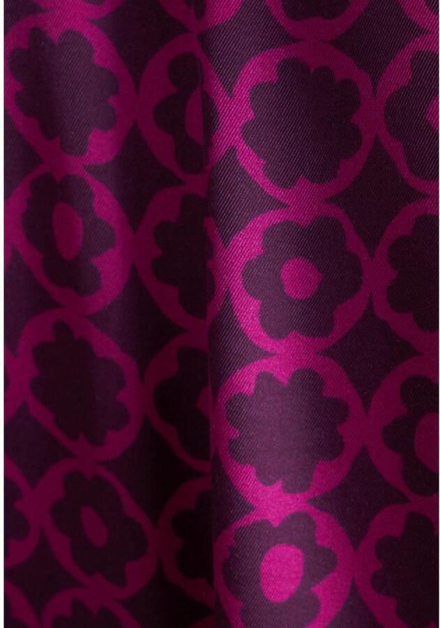 Seidensticker Zomerjurk Zwarte roos 3 4-mouwen ronde hals print