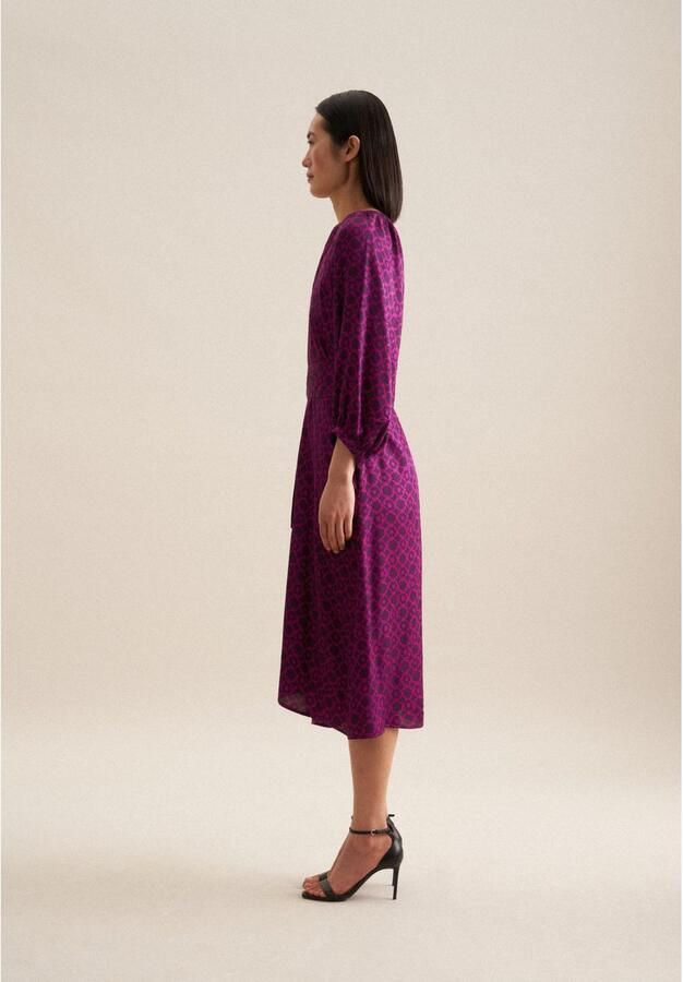 Seidensticker Zomerjurk Zwarte roos 3 4-mouwen ronde hals print - Foto 6