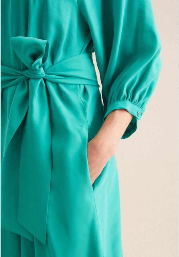 Seidensticker Zomerjurk Zwarte roos 3 4-mouwen ronde hals uni - Foto 3