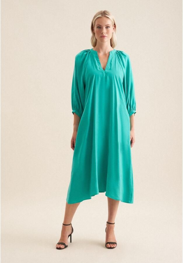 Seidensticker Zomerjurk Zwarte roos 3 4-mouwen ronde hals uni - Foto 5