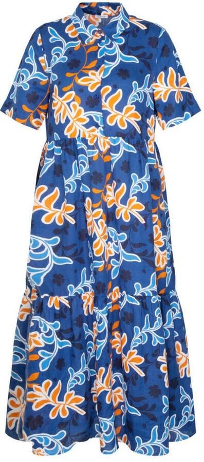 Seidensticker Linnen jurk met korte knoopsluiting model 'Washer!' - Foto 7